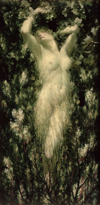 Blodeuwedd，c.1925-30（布面油画） 作者 克里斯托弗·威廉姆斯