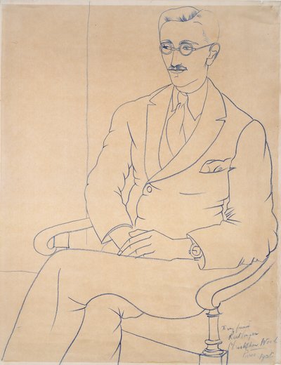 杰拉尔德-赖特林格的肖像，1926年 作者 克里斯托弗·伍德
