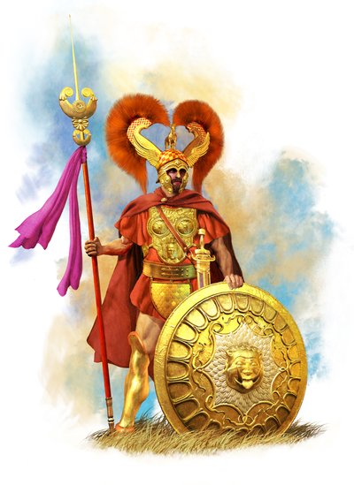 迦太基军队利比亚步兵军官，公元前 202 年，2021 年（数字brush、3d cgi） 作者 