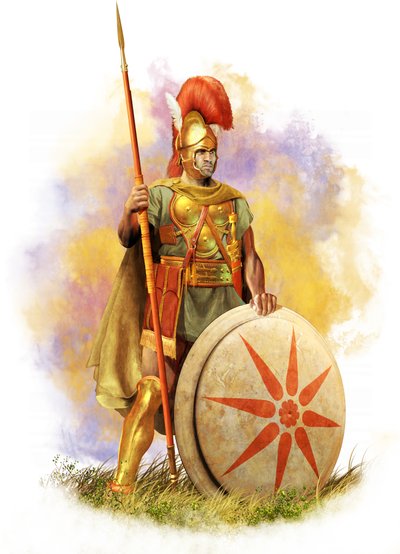 公元前 3 世纪古意大利萨姆尼特霍普莱特人，2021 年（数字刷、3d cgi） 作者 