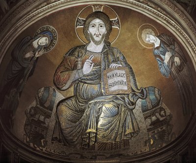 基督的威严。马赛克 作者 Cimabue