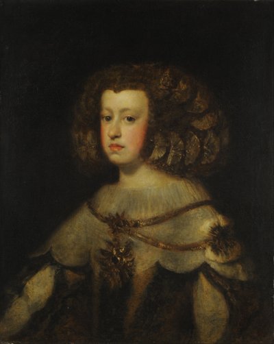 西班牙的Infanta Maria Teresa的肖像 作者 Circle of Diego Velázquez