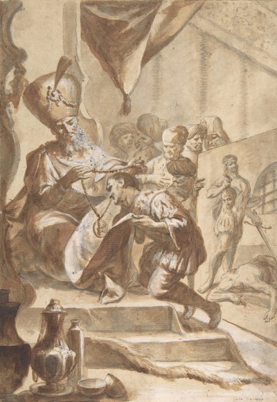 画家的奖励，1634-1705。 作者 卢卡·佐丹奴的圈子。