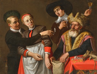竞争对手，17世纪上半叶。 作者 Claes Cornelisz. Moeyaert