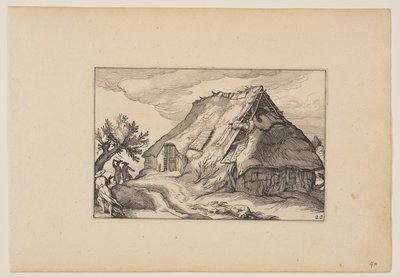 谷仓，选自《风景》（Verscheyden aerdige Lanthuysen...） 作者 克拉斯·扬斯。维舍尔