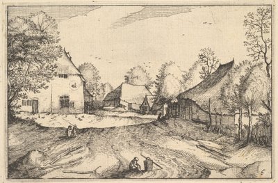 天鹅客栈，图版6来自Regiunculae et Villae Aliquot Ducatus Brabantiae，约1610年。 作者 克莱斯·詹斯·维舍