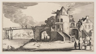 有收费站的桥》，选自《风景》（Playsante Lantschappen） 作者 克拉斯·扬什·维舍尔二世