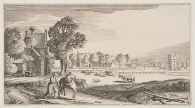 牧场上的道路，选自《风景》（Playsante Lantschappen） 作者 克拉斯·扬什·维舍尔二世