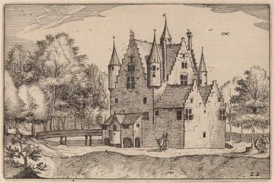 A 城堡 作者 Claes Jansz Visscher 仿照 Johannes van Doetechum，仿照卢卡斯的长老