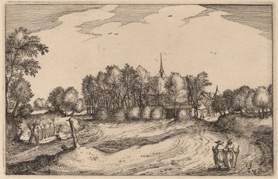 一个修道院 作者 Claes Jansz Visscher 仿照 Johannes van Doetechum，仿照卢卡斯的长老