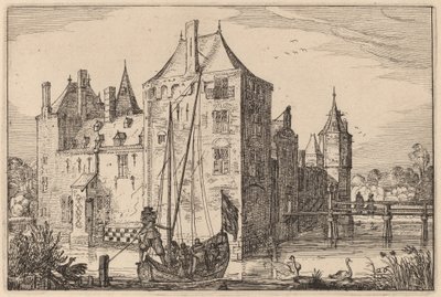 城堡 (Warmond?） 作者 Claes Jansz Visscher 仿照 Johannes van Doetechum，仿照卢卡斯的长老