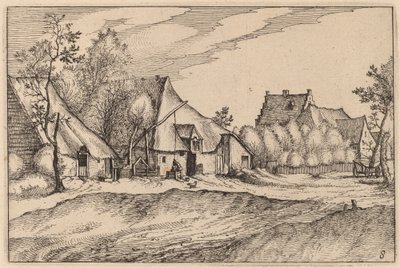 村庄里的农场 作者 Claes Jansz Visscher 仿照 Johannes van Doetechum，仿照卢卡斯的长老
