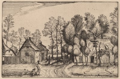 景观中的合欢树 作者 Claes Jansz Visscher 仿照 Johannes van Doetechum，仿照卢卡斯的长老