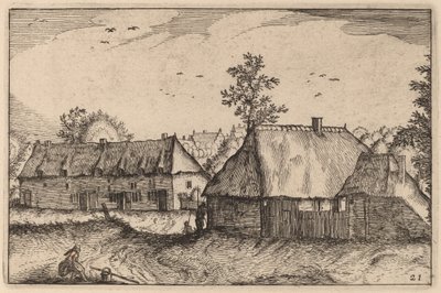 大型棚屋 作者 Claes Jansz Visscher 仿照 Johannes van Doetechum，仿照卢卡斯的长老