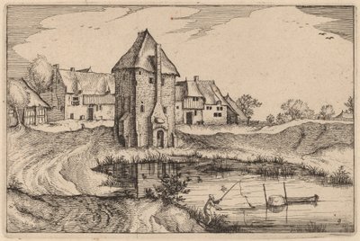池塘 作者 Claes Jansz Visscher 仿照 Johannes van Doetechum，仿照卢卡斯的长老