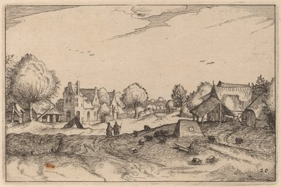 村道 作者 Claes Jansz Visscher 仿照 Johannes van Doetechum，仿照卢卡斯的长老