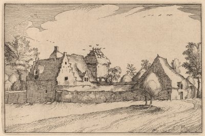 寨子里的农场 作者 Claes Jansz Visscher 仿照 Johannes van Doetechum，仿照卢卡斯的长老