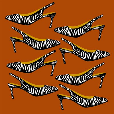 Zebra Slingbacks 作者 克莱尔·亨特利