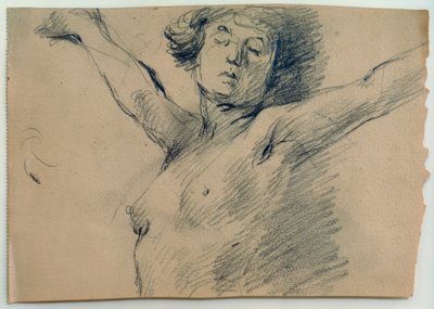 女裸体，半身像 作者 Clara Siewert