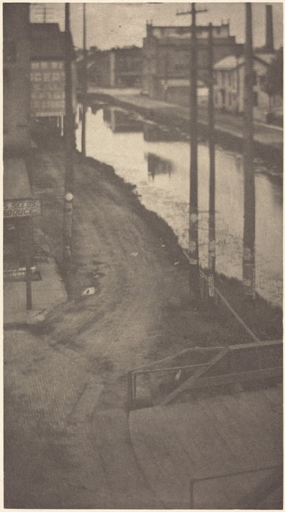 电报杆，约 1900 年（照片） 作者 克拉伦斯·亨利·怀特