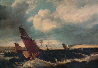 守卫于诺尔，c1844 作者 克拉克森·斯坦菲尔德