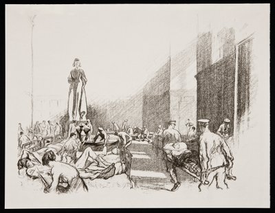 在英国的医院里》，1917年 作者 克劳德·艾琳·谢珀曼