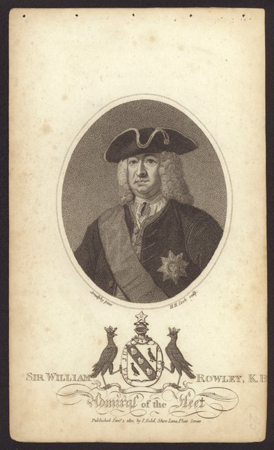 威廉·罗利爵士，英国海军上将（雕刻） 作者 克劳德·阿努菲