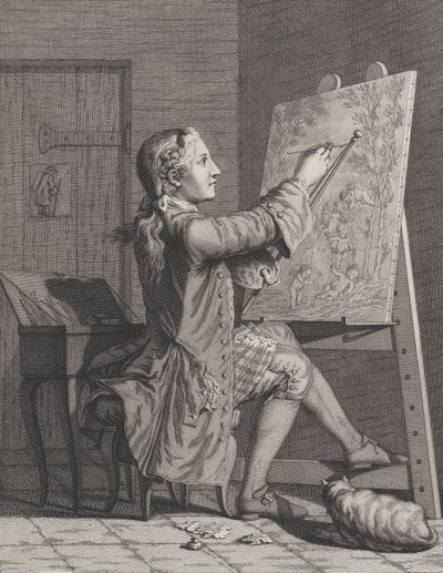 绘画，1770-86 作者 Claude Augustin Duflos
