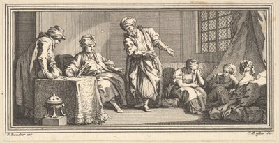 奴隶商人》，1746-47。 作者 克劳德·奥古斯丁·杜弗洛斯