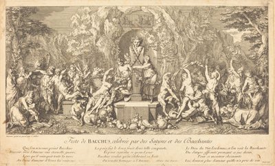 Feste de Bacchus, celebree par des Satyres et des Bacchantes (《萨提尔和巴卡纳莱斯庆祝巴克斯的节日》) 作者 克劳德·吉洛特