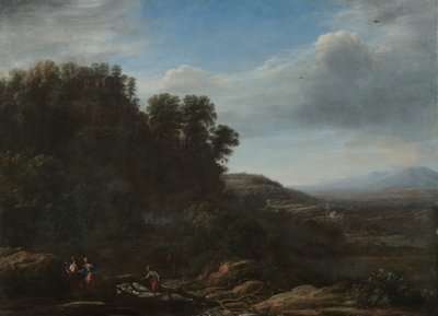 意大利风景，约 1630 年（布面油画） 作者 克劳德·洛兰 (1600 82)
