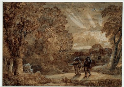 埃尼和库姆斯-西比勒。Claude Gellee dit Le Lorrain (1600-1682)的绘画作品。 作者 克劳德·洛兰