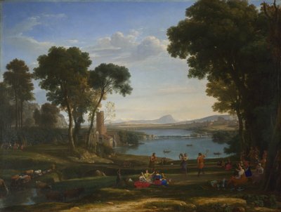 以撒和丽贝卡联姻的风景，1648年 作者 克劳德·洛兰