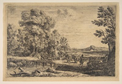 丽贝卡和埃利泽，ca。 1638-41。 作者 克劳德·洛兰