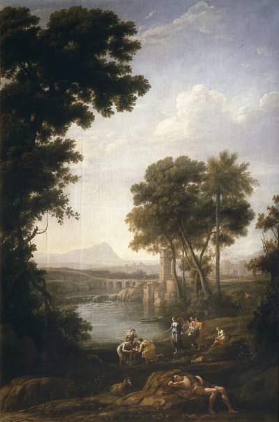 摩西的发现，1639年至1640年 作者 克劳德·洛兰