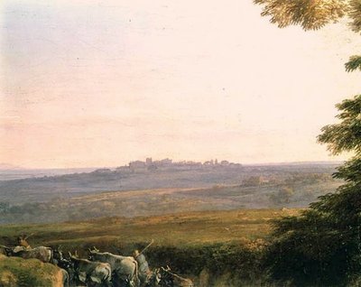 景观与牛郎（细节） 作者 Claude Lorrain