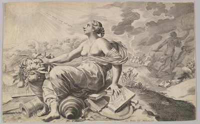 带有黎塞留臂章的法国寓言故事 Allégorie sur la Paix. 作者 克劳德·梅伦