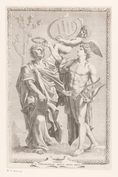 阿波罗王冠 普布利乌斯-维吉尔-马罗
Publius Vergilius Maro 的扉页，Publii Virgilii Maronis Opera，1641 年。 作者 皇家帝国主义
