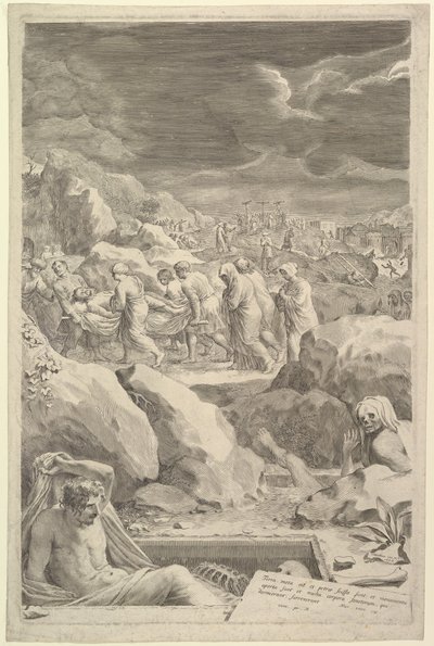 基督葬礼，1678年。 作者 克劳德·梅伦