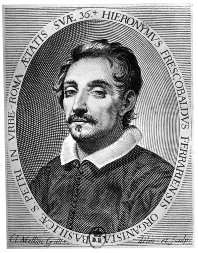 Girolamo Frescobaldi 1583年-1643年是费拉拉（Ferrara）的音乐家 作者 克劳德·梅伦