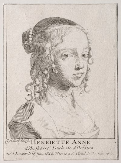 Henriette-Marie dAngleterre，奥尔良公爵夫人。 作者 克劳德·梅伦