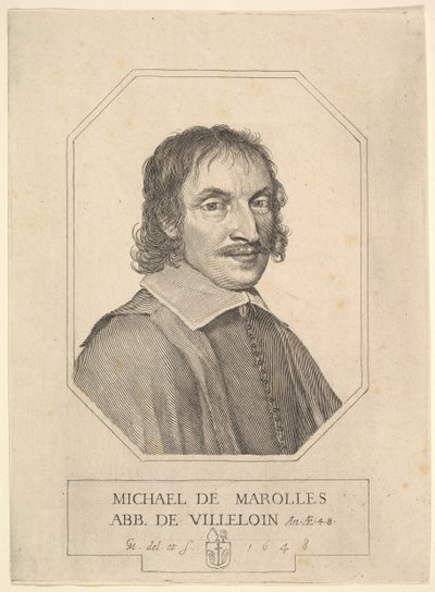 米歇尔-德-马洛斯的肖像，1648年。 作者 克劳德·梅伦
