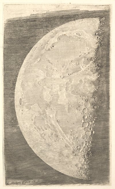1635年末期的月亮。 作者 克劳德·梅伦