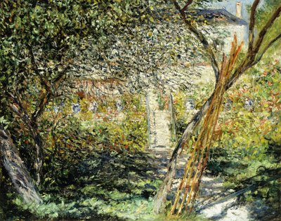 Vetheuil的花园； Le Jardin de Vetheuil，1881年 作者 克劳德·莫奈