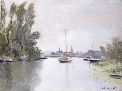 阿根廷，塞纳河小臂景观，1872年 作者 克劳德·莫奈