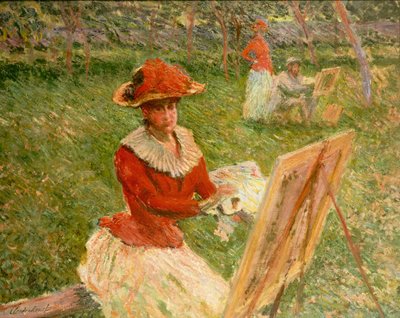 Blanche Hoschede绘画，1892年 作者 克劳德·莫奈