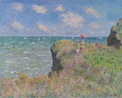 波维尔悬崖漫步 作者 Claude Monet