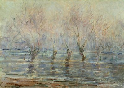 吉维尼洪水泛滥； L“吉文尼的创新，约1896年 作者 克劳德·莫奈
