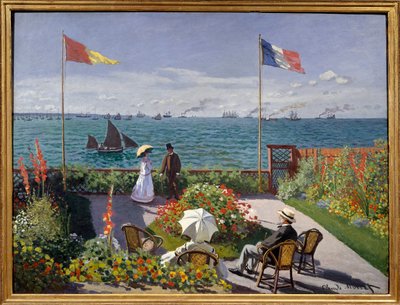 圣地址花园 作者 Claude Monet