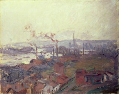 圣凯瑟琳银行的鲁昂全景，约1892年 作者 克劳德·莫奈